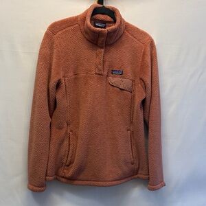 Patagonia Warm Dark Peach Polartec Quarter-Zip Fleece